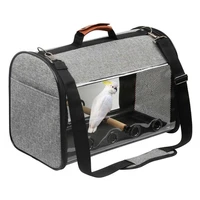 pet parrot backpack carrying cage cat dog outdoor travel breathable carrier bird canary transport bag birds supplies