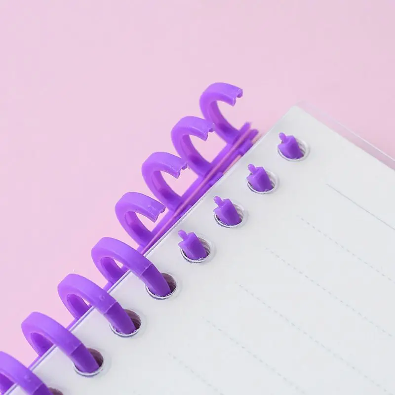 5 шт. 30 отверстиями с отрывными листами пластика зажимное кольцо весны Спиральные