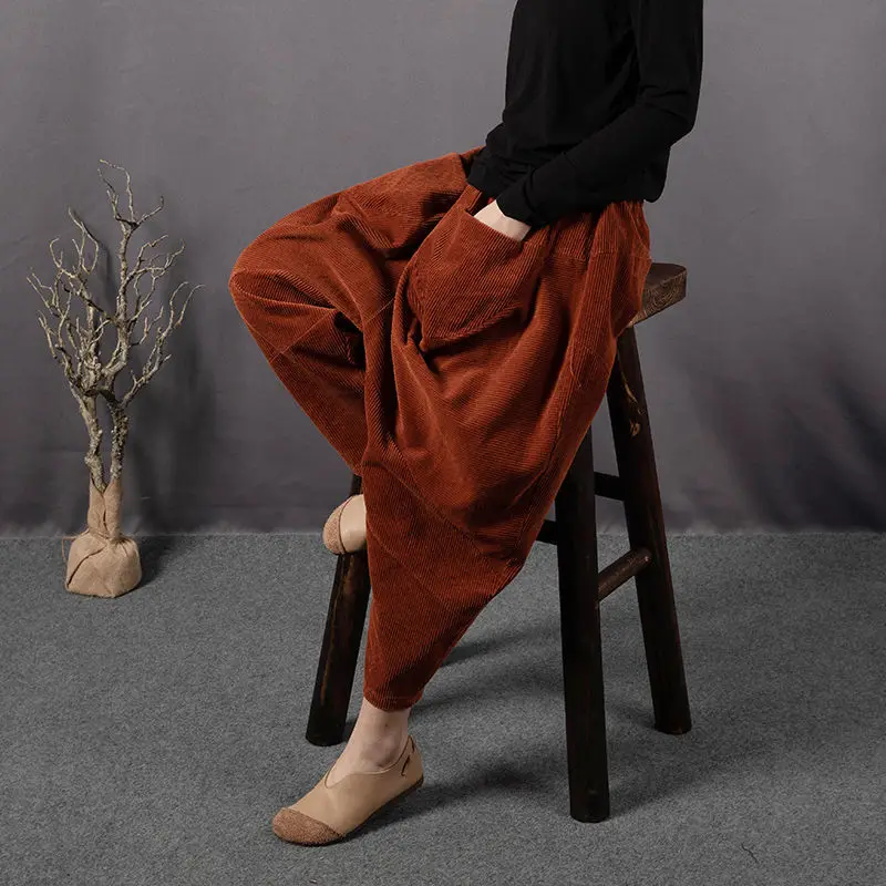 

Corduroy Pants Hot Sale Women's Loose Wild Trend Spring Thin Casual Corduroy Wide Leg New