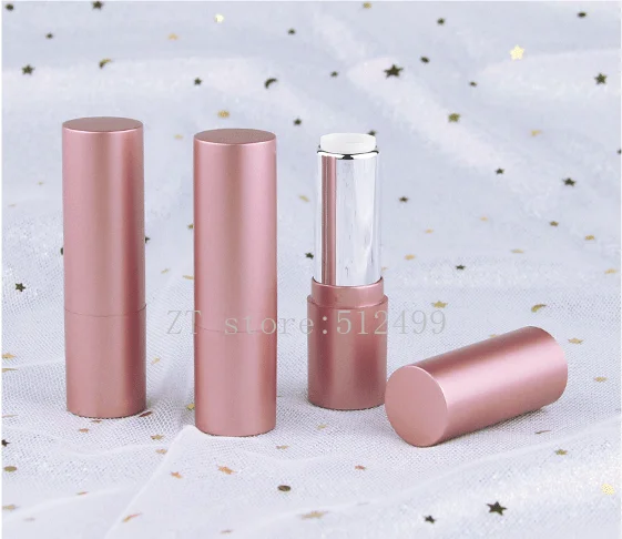

10/30/50pcs Matte Rose Gold Round 3.5g Empty Cosmetics Lipstick Tube Lip Balm Container Shell Packaging Refillable Container