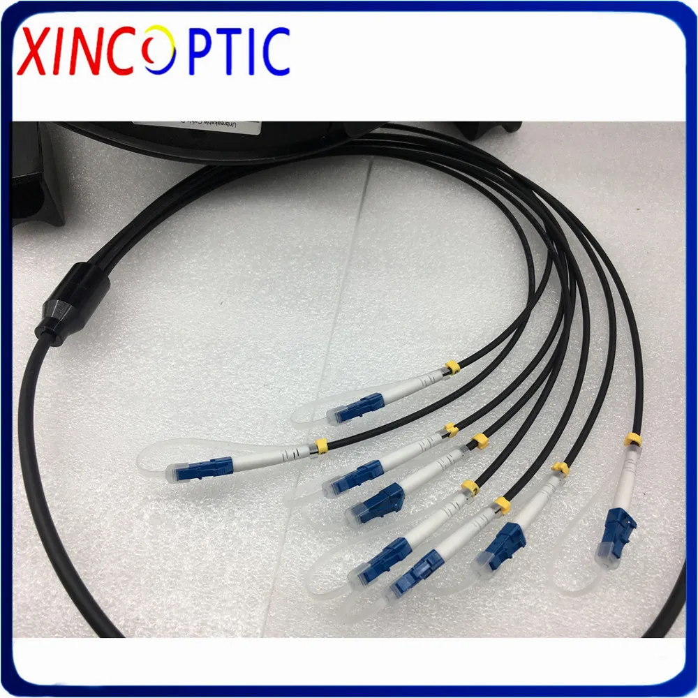 8core 50M Multimode Armored Patch Cord 8 core MM 50/125 OM1 OM2 LSZH SC LC FC fiber Optical Fiber Jumper Cable |