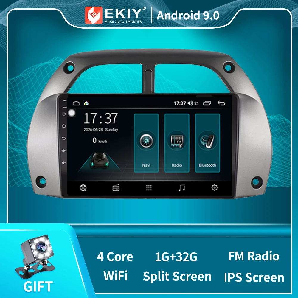 Автомагнитола на Android 10 0 для Toyota RAV4 2001 2006 Авторадио мультимедийный плеер