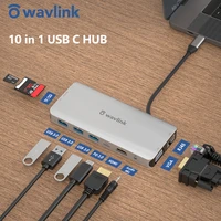 usb c hub to hdmiport vga rj45 audio sd card mini usb 3 1 adapter 10 in 1 usb c to usb 3 0 dock power delivery for macbook pro