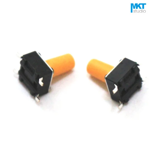 100 шт. 6*6*8/8.5 мм SMD микро кнопочный тактовый электронный переключатель коричневый