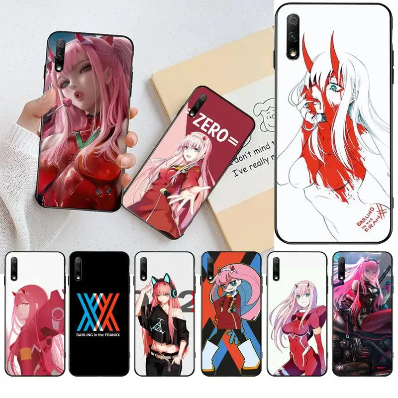 HPCHCJHM Darling in franxx zero two black чехол для телефона Huawei Honor 30 20 10 9 8 8x 8c v30 Lite view pro|Бамперы| |