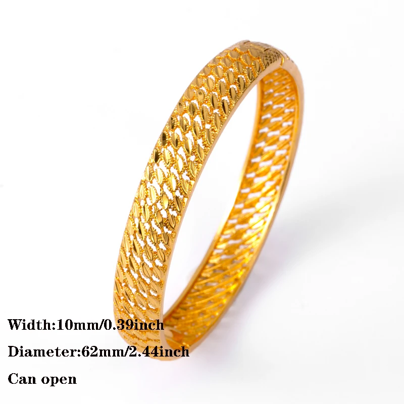 4 шт./лот арабское свадебное Ювелирные Браслеты dubai ювелирных изделий для женщин