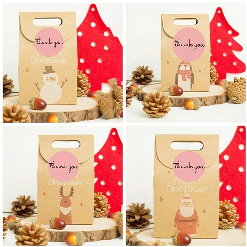 500 шт. Упаковочная паста подарочная упаковка рулон наклейка спасибо этикетки для