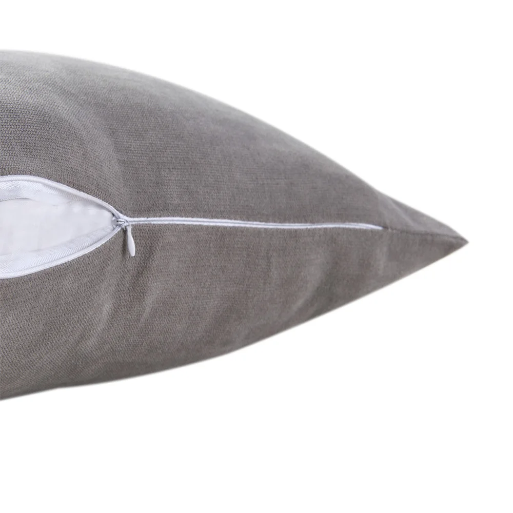 Современные однотонные фиолетовые бархатные наволочки для дивана кровати