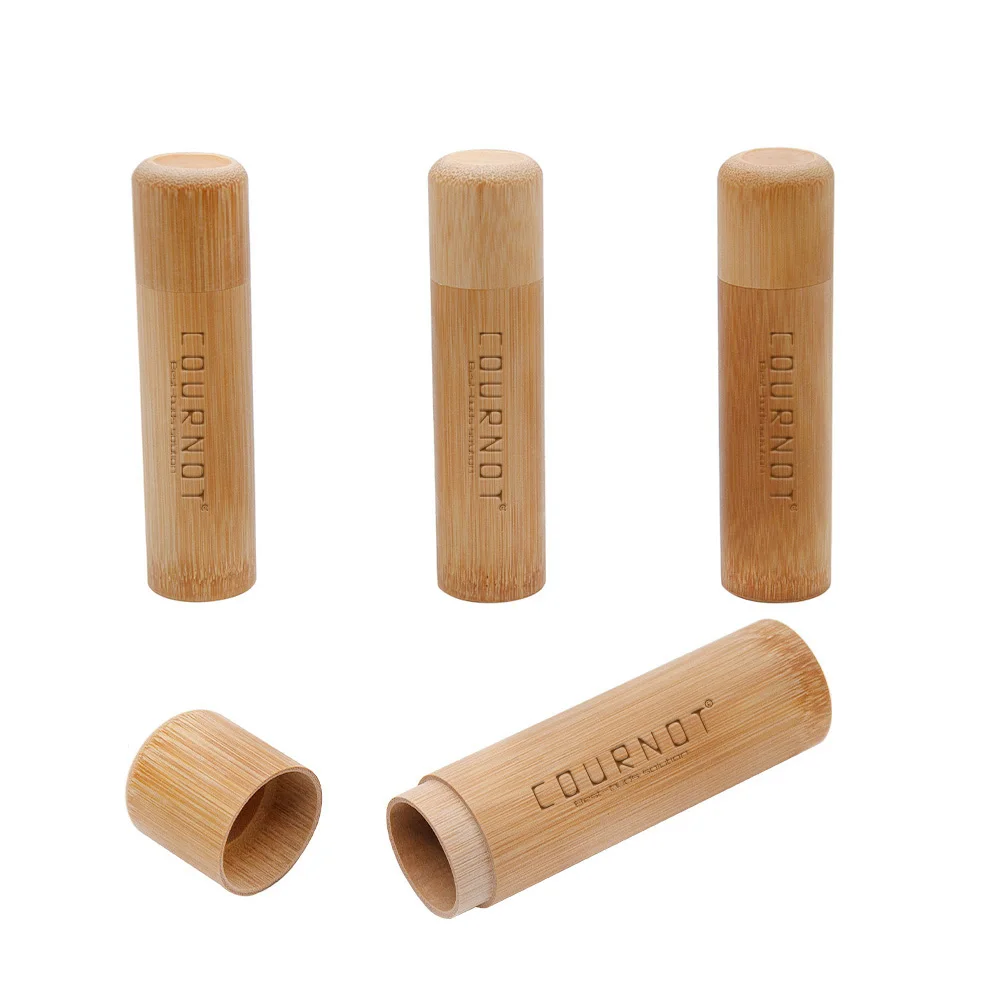 Натуральный Бамбуковый герметичный контейнер для хранения COURNOT банка 46 мл/57 мл