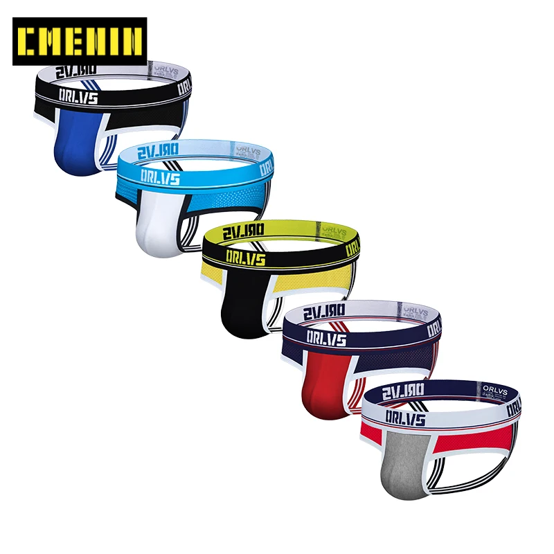 5 шт./лот Ins стильное хлопковое сексуальное гей нижнее белье мужские стринги Пенис