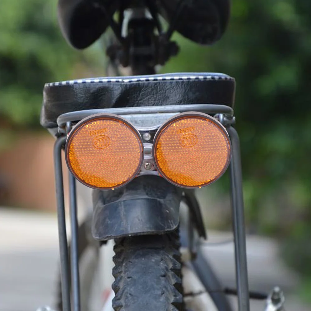 

2 Pcs Reflectors Mounted Safe Disc Rear Light Reflective Warner Accessories (Red)