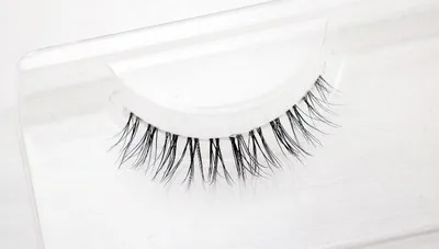 

NL17 Transparent stem Mink Hair Eyelashes reusable Natural 3D Mink Messy Popular short Full Strip Eyelashes Extension
