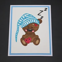 zhuoang bear cutting dies for card making diy scrapbooking photo album decoretive embossing stencial