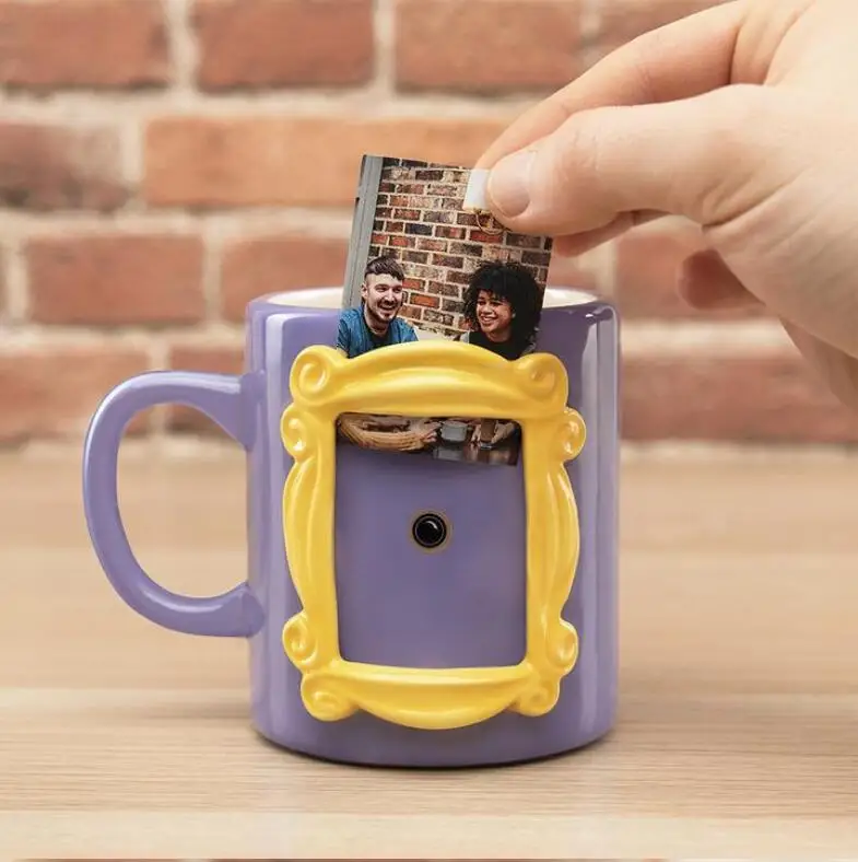 

2 In 1 Friends Mug Photo Frame Monica Door Frame Coffee cup Chinese ceramic cups Tea Cup Gifts Friends Tv Show