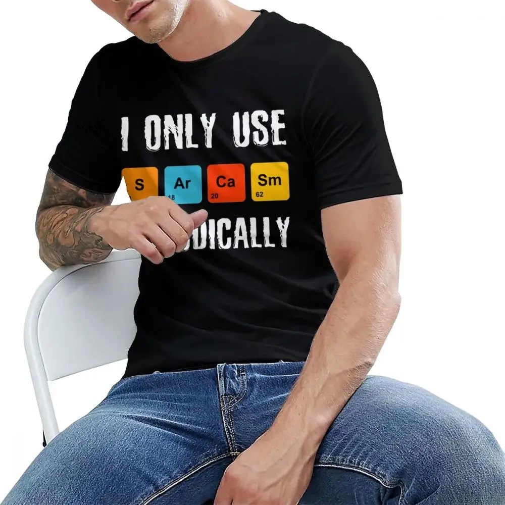 Футболка унисекс I Only Use Sarcasm периодически S Ar Ca Sm Новинка 6XL Повседневная