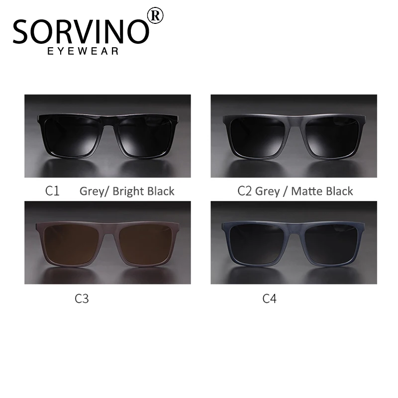 Мужские и женские Винтажные Солнцезащитные очки SORVINO поляризационные Квадратные