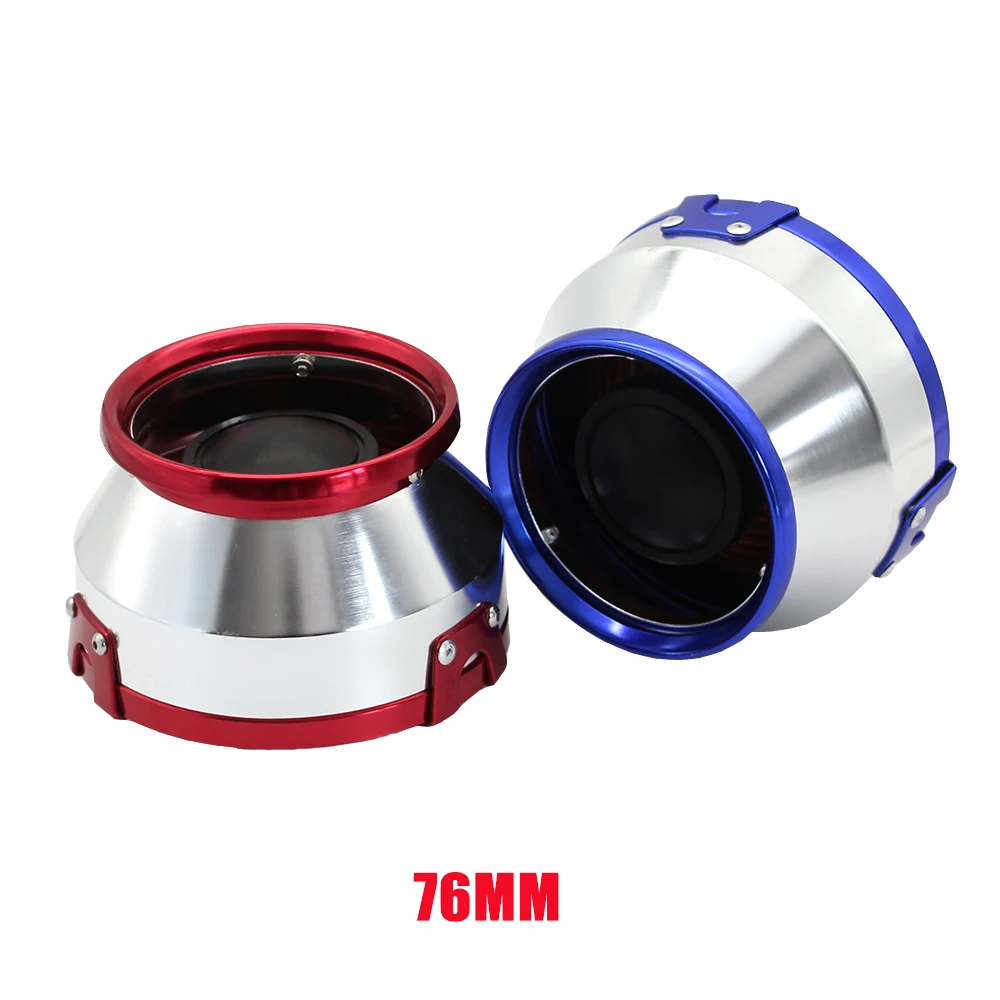 

3inch/76MM Universal Car Sport Air Filter High Flow Air Intake Filter Box with Blue/Red Color XH-UN075
