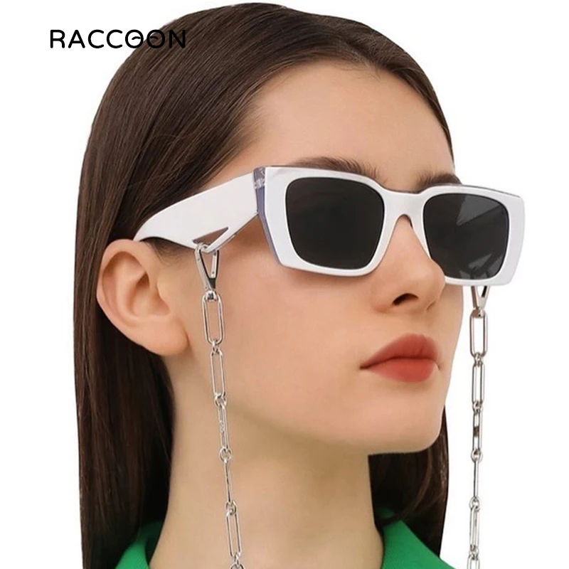 

Unique Design Women's Black Rectangular Sunglasses 2021 British Fashion Luxury Brand Square Sun Glasses Women Men Newest Eyewear