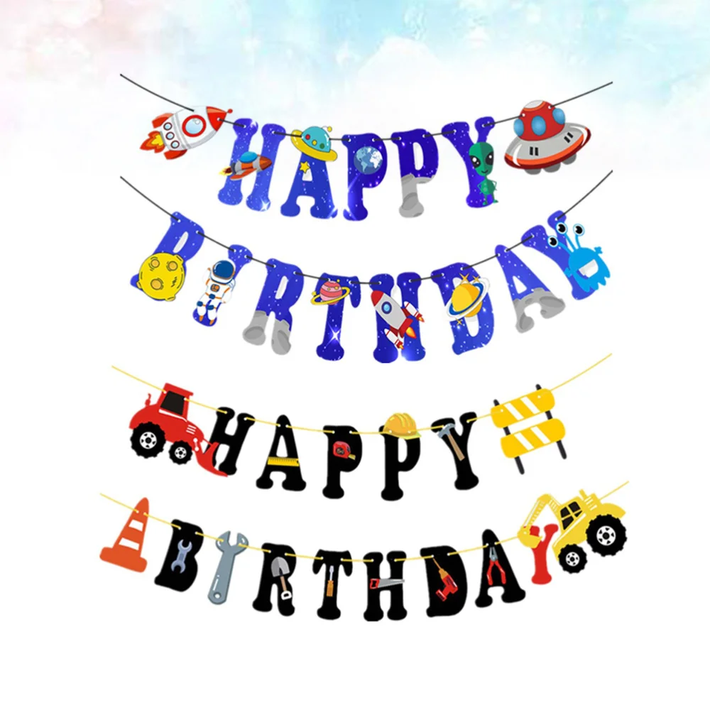 1 комплект 2 шт. баннер на день рождения Космический астронавт инженерный