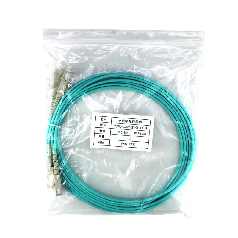 

10MB Multimode Dual-Core Fiber UPC-SC For SC/UPC-MM-OM3-3/Wire Jumper High Quality SC-SC 10 Gigabit Duplex