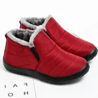 Женские ботильоны 2021, зимние теплые ботинки для снежной погоды, женская черная обувь, водонепроницаемые женские короткие ботинки, удобная женская обувь