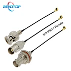 Кабель-удлинитель BEVOTOP IPEX1 u.FL UFL на BNC (штекергнездо) RF1.13, 10 шт.