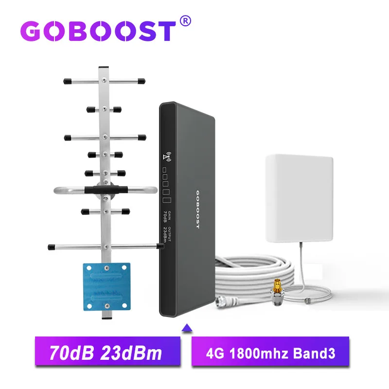 Усилитель сигнала сотового телефона GOBOOST LTE 4G 1800 МГц усилитель сотовой связи