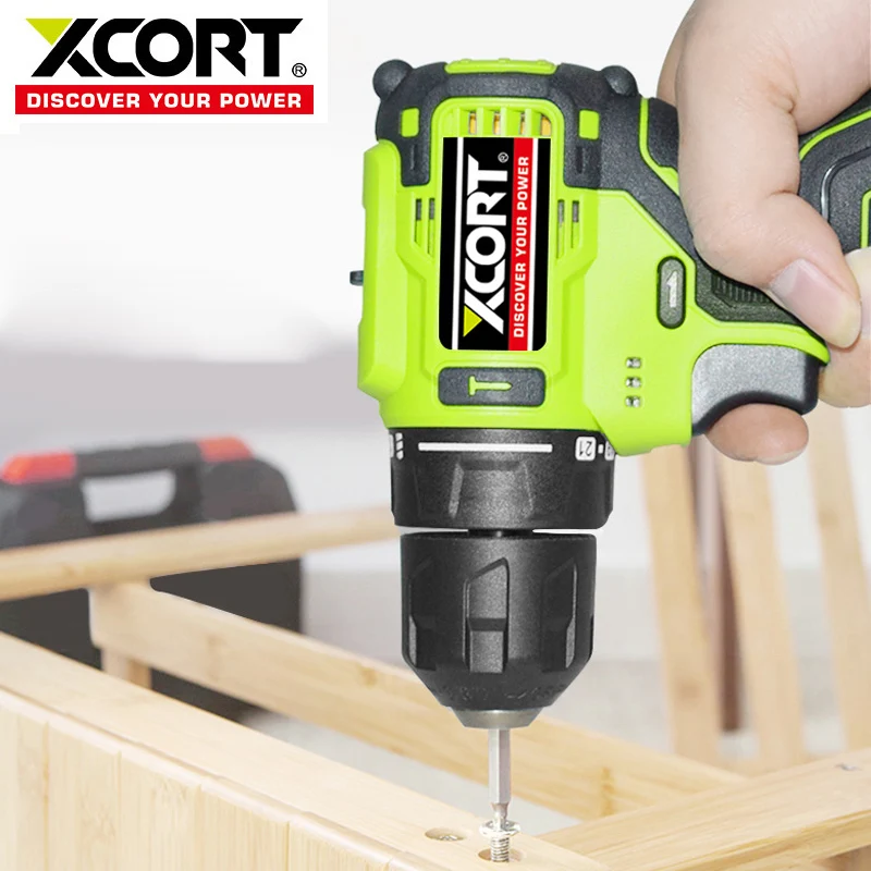 

XCORT 16V 3/8-Inch Cordless Drill Electric Screwdriver Mini Wireless Power Driver DC Lithium-Ion Battery Electric tools