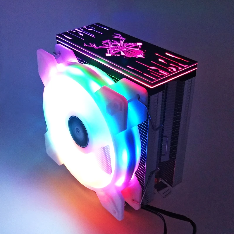 Снеговик 6 тепловых трубок кулер ЦП RGB 120 мм ШИМ 4Pin для Intel LGA775 1150 1151 1155 1366 AMD AM2 AM3 AM4 Вентилятор охлаждения процессора ПК тихий
