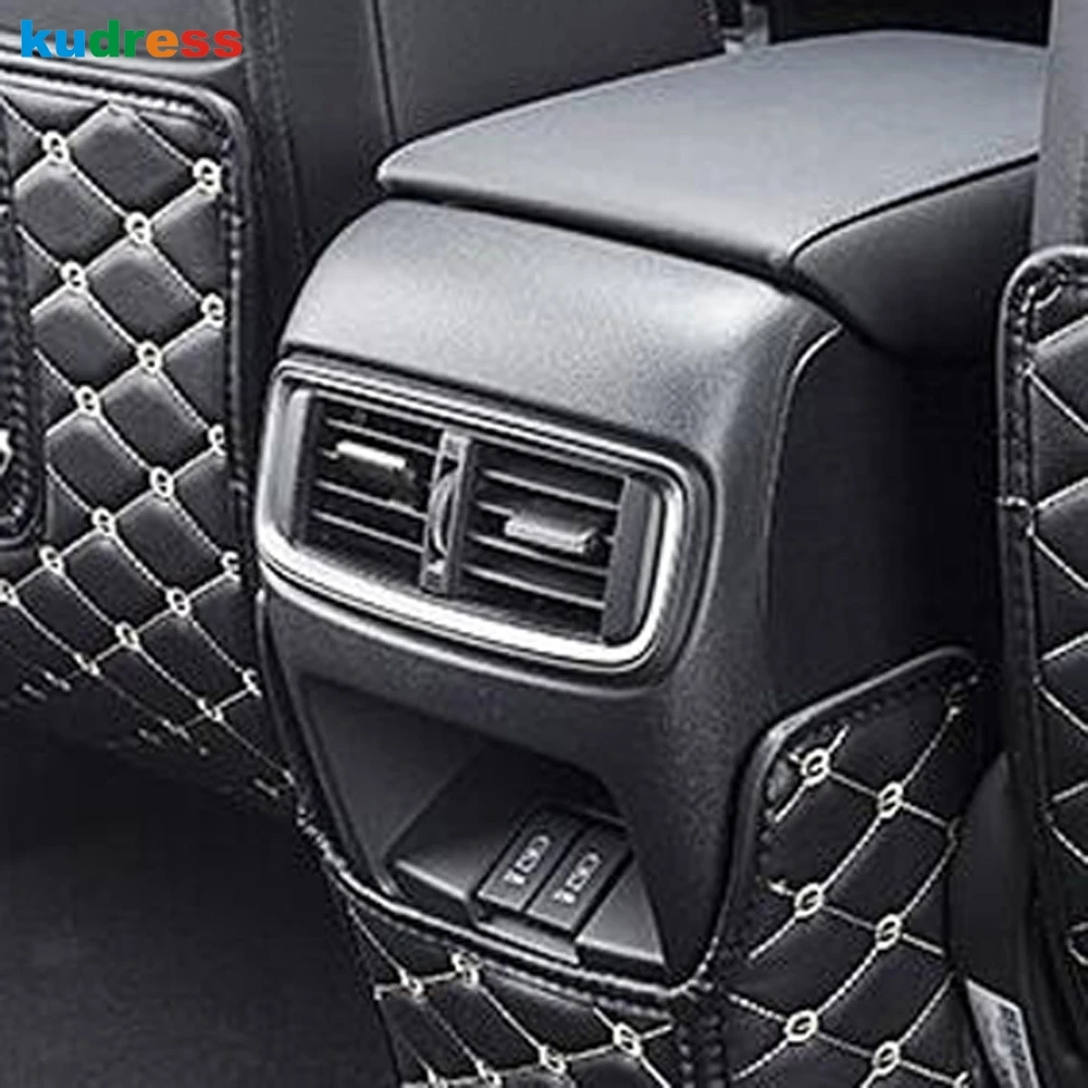 For Honda CRV CR-V 2017 2018 2019 2020 2021 Wood Grain Rear Air Condition Vent Outlet Cover Trim Sticker Car Styling Accessories |