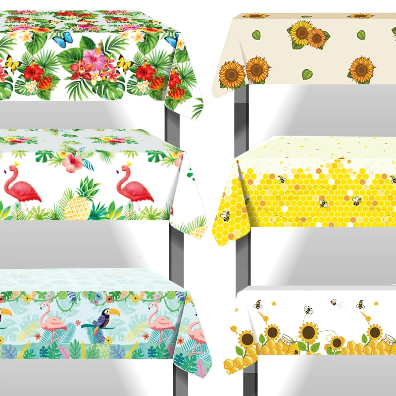 130*220 см прекрасный Фламинго пчела печатных скатерть с изображением