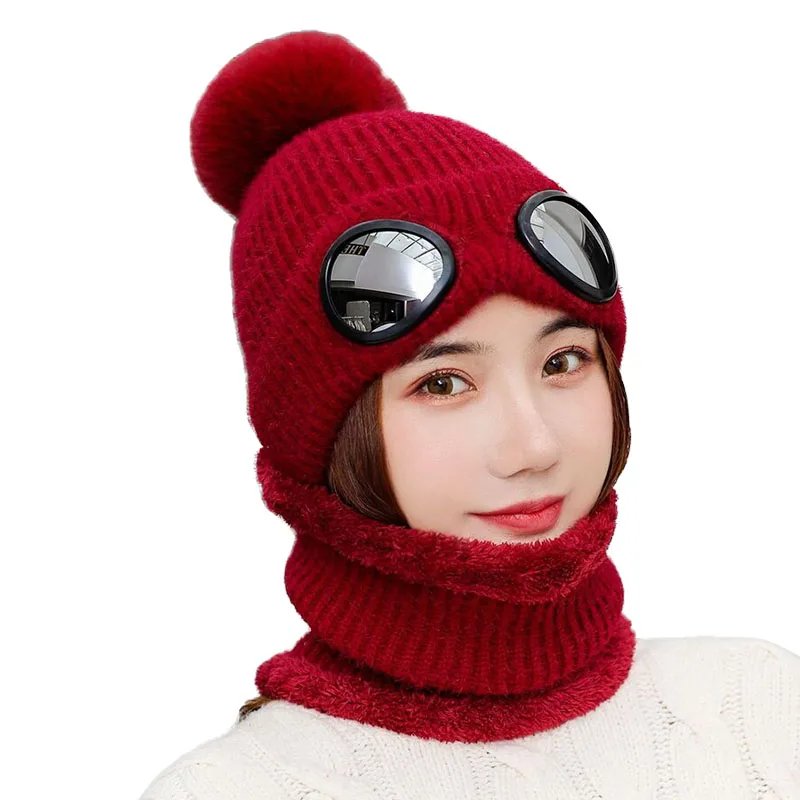 SUOGRY женские и мужские двухфункциональные плотные шапки теплые шапочки зимние