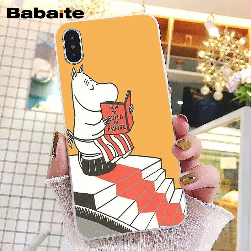 Babaite мультфильм милый Муми-Тролль Бегемот чехол для телефона для iphone 11 Pro 11Pro Max 8 7 6 6S Plus X XS MAX 5 5S SE XR