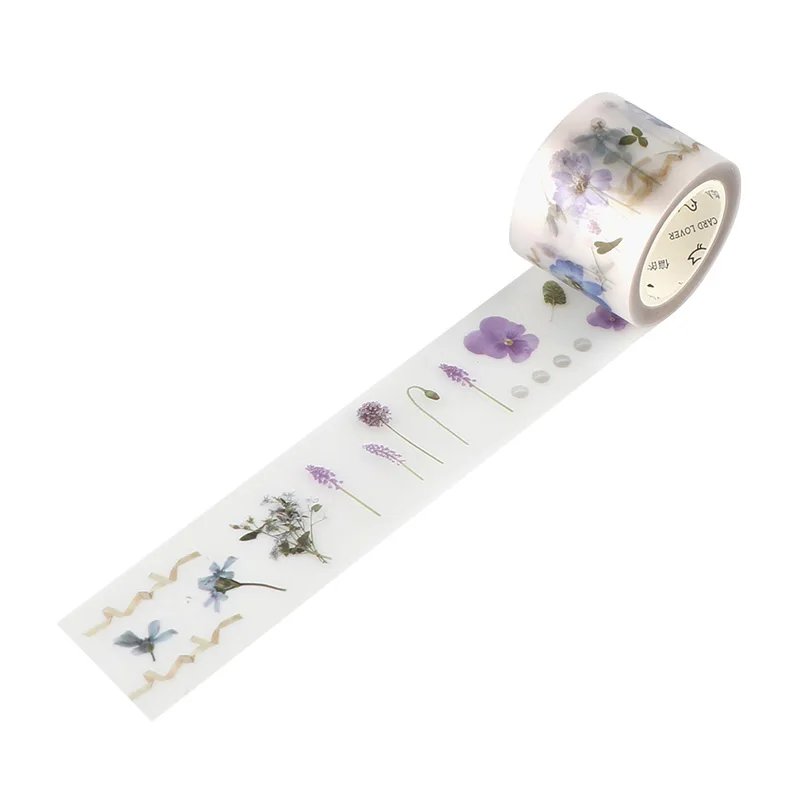 Ретро прозрачный натуральный растительный набор декоративного скотча Васи