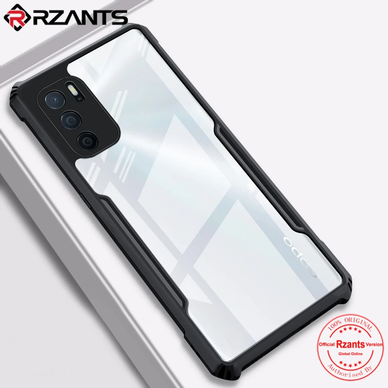 

Rzants For OPPO A16 Case Hard [Blade] Shockproof Slim Crystal Clear Cover funda Casing