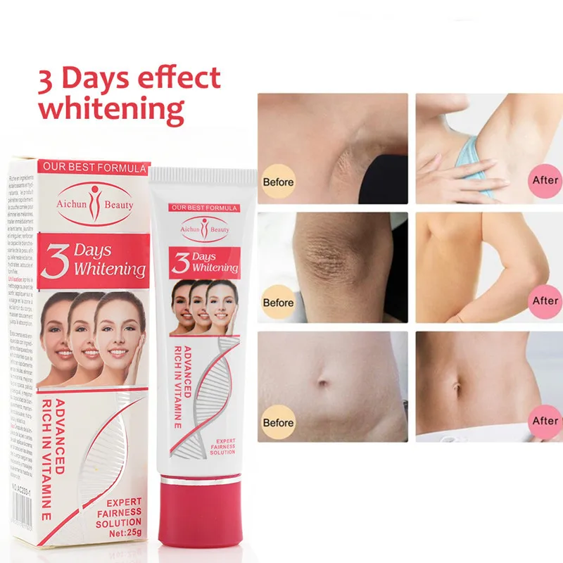 Отбеливающий крем для тела 50 г 3 дня Отбеливание подмышки кремы между ног и колен