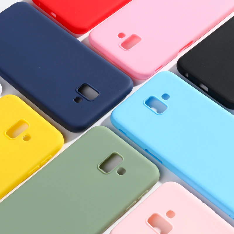 

For Samsung J6 Plus Case Cover Candy Color Soft Cover Coque For Samsung Galaxy J6Plus 2018 J6+ J 6 Plus J610 J610F Cases Fundas