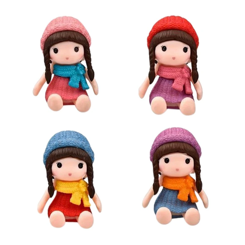 4 шт. Фигурки для девочек милый маленький стол декор кроватки украшение из смолы |