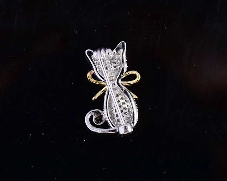 

Bad Guy Cute Cat Zircon Brooch Pin Fashion Brooches for Women Cute Metal Animal Weddings Party Office Brooch Pins Gifts