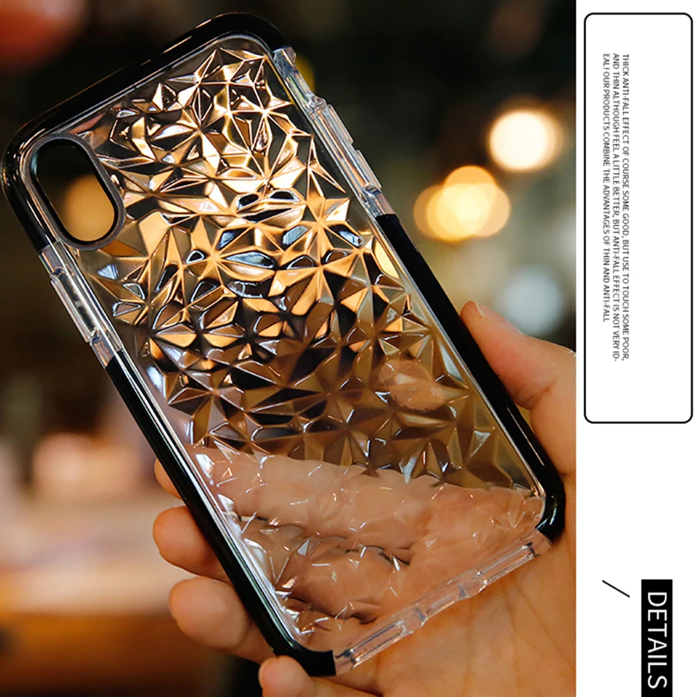 Прозрачный чехол со стразами для iPhone 8 7 6S 6 Plus 5 SE прозрачный 11 Pro X XR XS Max мягкие