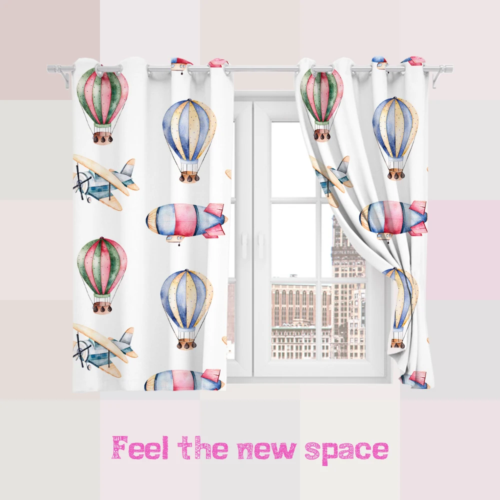 

Punch Hook Blackout Curtain Modern Customized Full Shade Sunscreen Blinds For Windows Home Kitchen Bedroom LivingRoom Decoration