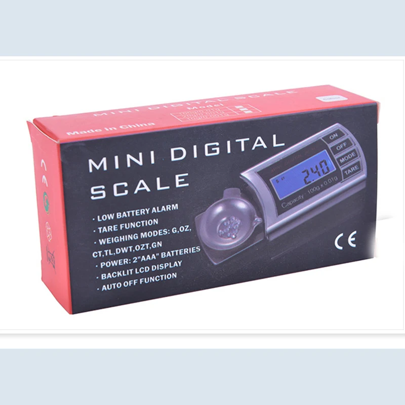 

100g 0.01g LCD Digital Milligram Gram Pocket Scale Mini Electronic Diamond Jewelry Scales Precise Carat Weight Balance