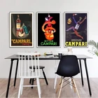 Настенная картина Campari, винтажная картина с изображением напитков, домашний декор, Модульная картина без рамки для гостиной