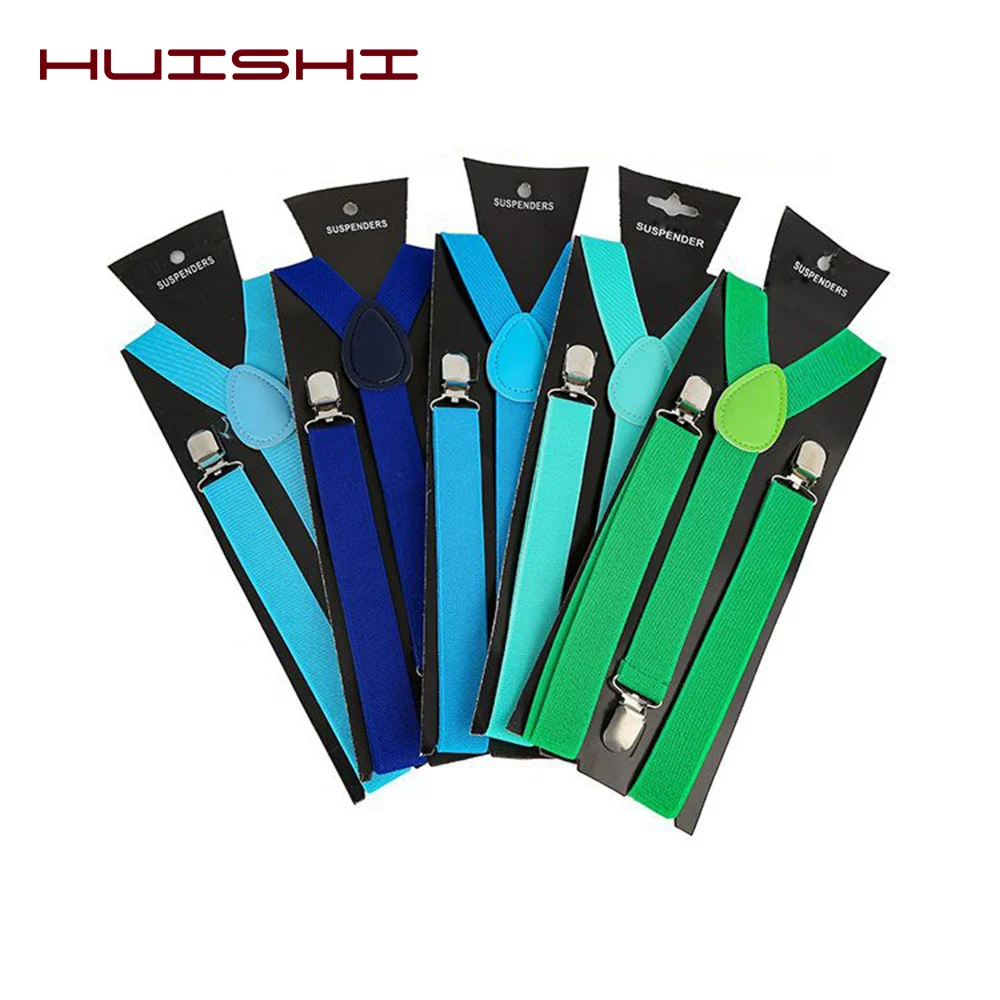 

HUISHI Suspenders Bow Tie Set Men Solid Color Man's Belt Men Women Suspenders Adult Polyester Y-Back Braces Adjustable Elastic
