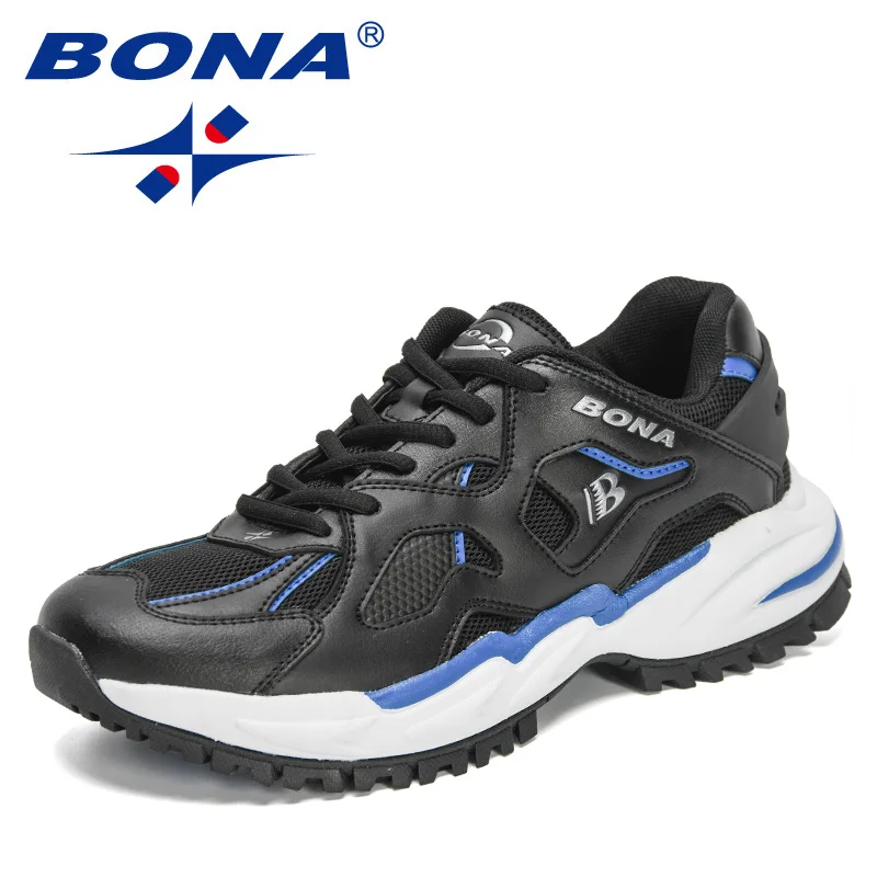 BONA 2021 New Designers Light Running Shoes Men Comfortable Sport Shoes Breathable Man Sneaker Walking Jogging Shoes Mansculino