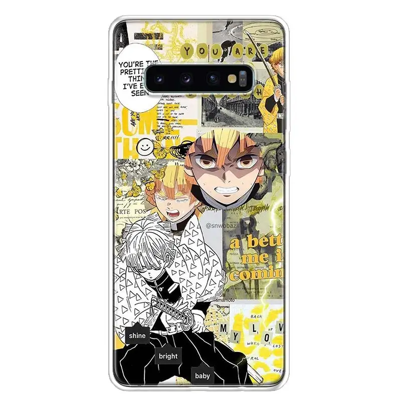 kimetsu no yaiba demon slayer anime phone case for samsung galaxy a50 a70 a40 a30 a20e a10 note 10 lite 9 8 20 ultra a6 a7 a8 a9 free global shipping