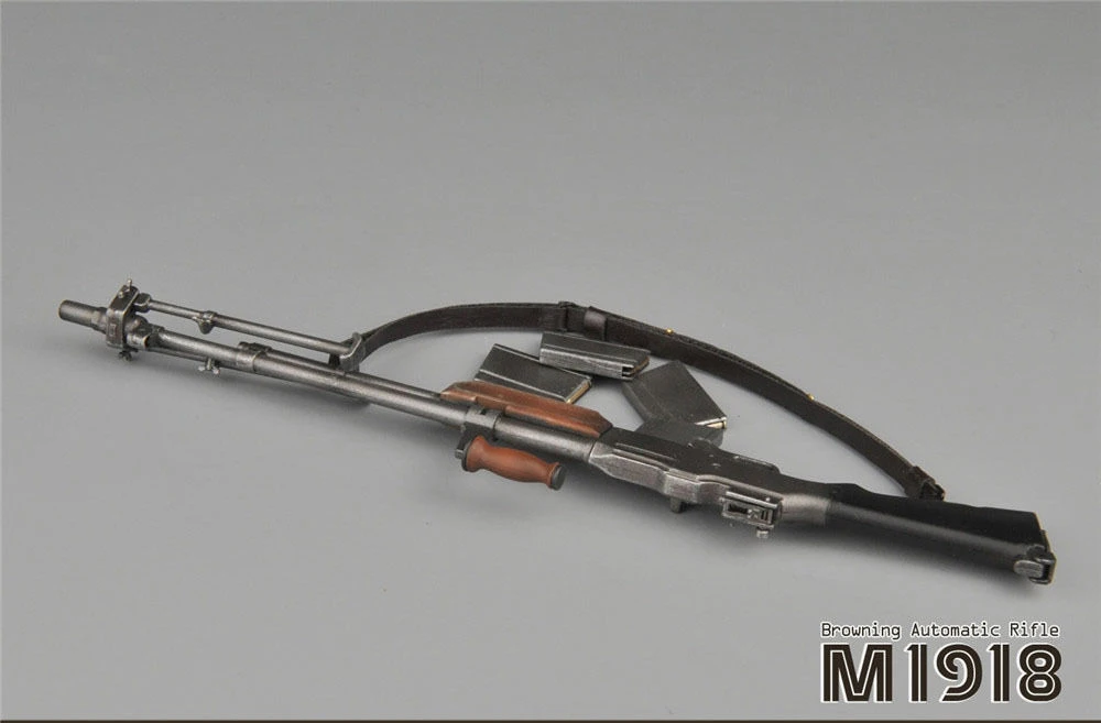 

Scence Decoration accessory 1/6 Soldier Figure 21cm WWII US Soldier M1918 BAR Rifle Gun Weapon Model ZY2004 For 12" Figure Body