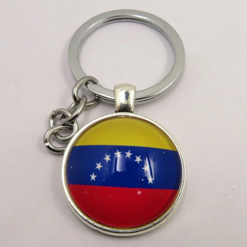 Модные страна брелок Подвески стеклянные бусины брелки Конго Гаити Эритрея