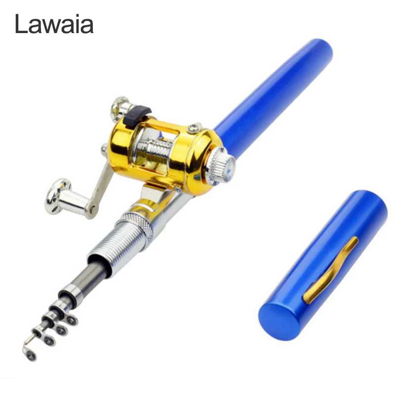 Lawaia портативный набор удочек в форме ручки телескопическая удочка и катушка