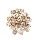 40 шт., деревянные подвесные украшения для птиц, 30 мм